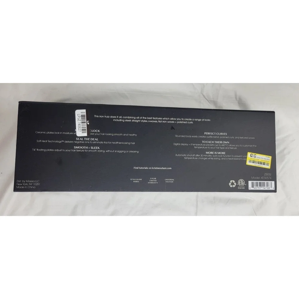 Kristin Ess NANOBLACK 3-In-One Flat Iron 1.25